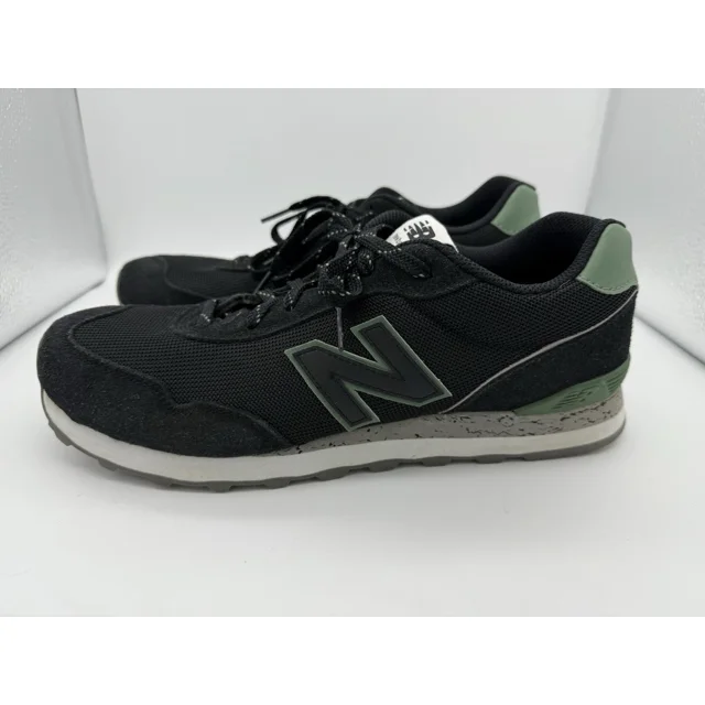 New Balance 515 Sneakers Mens 11 Black/Green Running Athletic Casual ML515GH3