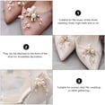 thumbnail image 3 of MasteelfCA 1 Pair Simple Stylish Shoes Buckle Removable Pearl Shoes Flower Chic Shoes Decor, 3 of 8