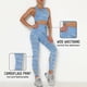 thumbnail image 3 of Mujeres Camuflaje Yoga Set 2 piezas Sujetador Medias Traje Crop Top Leggings de cintura alta Ropa de Abanopi Pantalones de sujetador deportivo, 3 of 7
