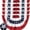 1.5X3Ft-5Pack, variant on 2x4 Ft American Pleated Fan Flag USA Bunting 4th of July Flags Decor Outside Porch Garden Banner Embroidered Patriotic Stars & Sewn Stripes Canvas Header Brass Grommets