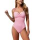 thumbnail image 2 of Traje de baño de una pieza para mujer, traje de baño de bikini sin espalda con camisola a rayas de moda informal para mujer, traje de baño de moda playera para mujer, trajes de baño de una pieza para, 2 of 7