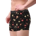 thumbnail image 5 of Cauagu Red White Flowers Print Boxer Briefs for Men,Comfortable Breathable Men's Underwear Moisture Wicking Underpants -Medium, 5 of 8