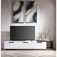 thumbnail image 5 of ACM-91680 - ACME Orion TV Stand, White High Gloss & Rustic Oak, 5 of 7