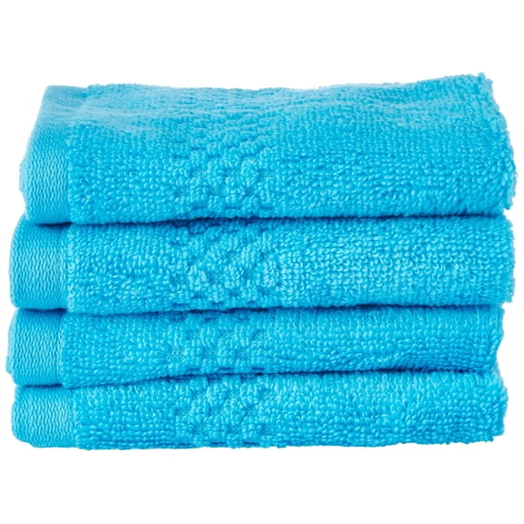 Spaces Essentials Cotton Face Towel 600 Gsm (Hawain Blue) - 4 Piece