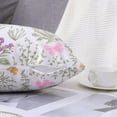 thumbnail image 3 of Spring Lumbar Throw Pillow Covers 12x20 Inch, Set of 2 Printed Velvet Couch Pillows, Floral Pattern Decorative Pillow Covers, Farmhouse Pillow Covers for Bed Couch,(12x20, Sage Wild Green), 3 of 6