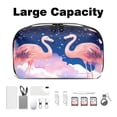 thumbnail image 3 of Flamingo Digital Bag with Oxford Fabric, Waterproof and Protective, 5.9x9.44x3.14 in, for Hard Drive Bags, Storage Box, Cord Travel Organizer, Cable Organizer Bag, 3 of 6