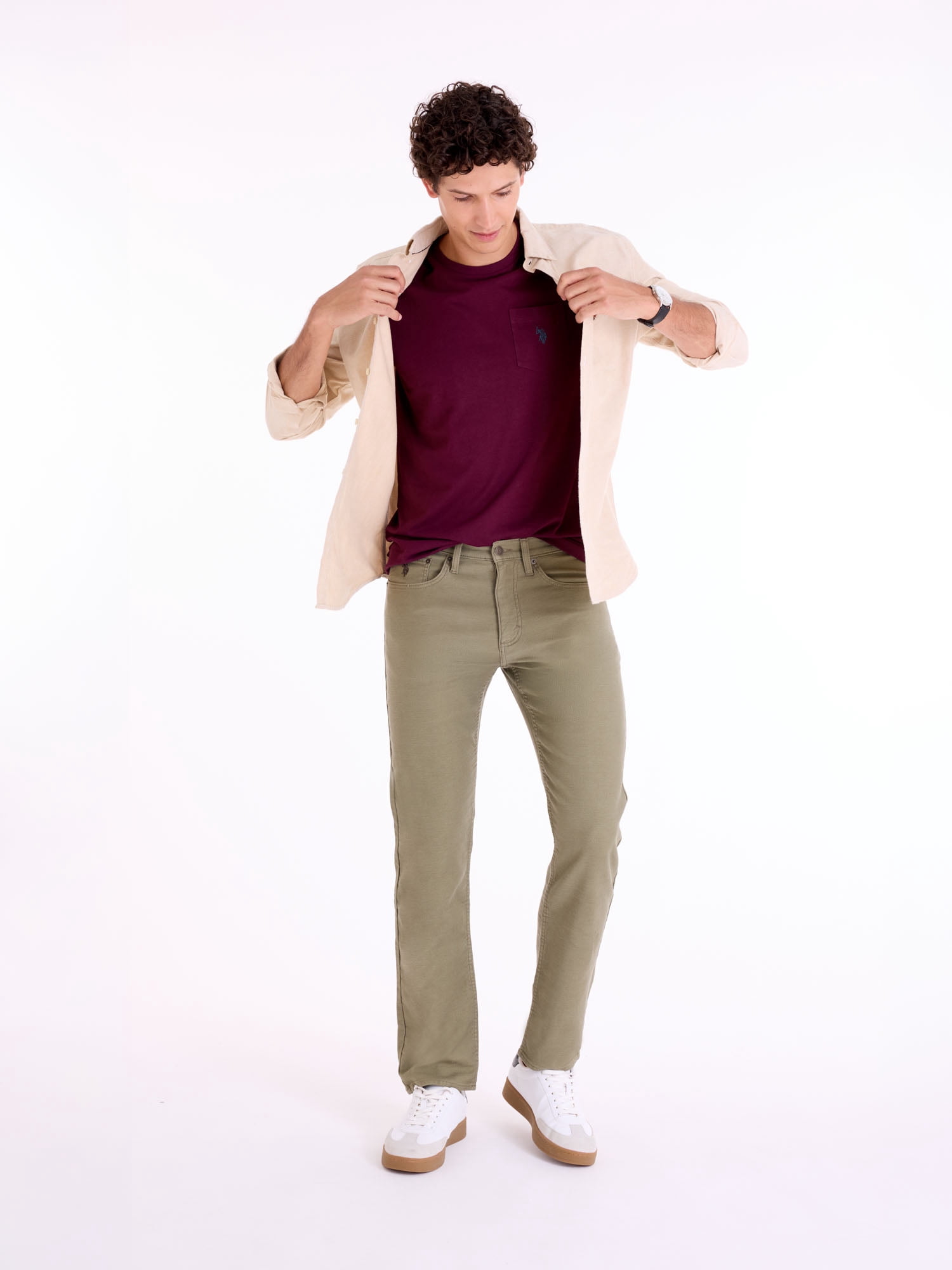 U.S. Polo Assn. Men's Slim Straight Knit 5-Pocket Pants