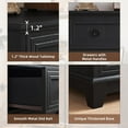 thumbnail image 6 of Joaxswe Modern 5 Drawer Dresser for Bedroom, 42" Tall Wooden Chest of Drawers with Dual Pull Design for Bedroom, Living Room, Black, 6 of 7