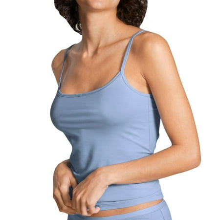 

Women s Calida 11075 Natural Comfort Cotton Spaghetti Strap Camisole (Milky Blue M)