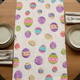 thumbnail image 5 of Table Runners 72 Inches Long Dress Scarves, Easter Eggs Farmhouse Kitchen Table Runner, Coffee Tablerunners, Spring Watercolor Bunny Daisy Truck on Linen 16x72 Inch, 5 of 9