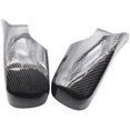 thumbnail image 2 of Side Door Mirror Cover Cap Carbon Fiber Look L&R Wing Door Rearview Mirror Covers Replacement for BMW E46 1998-2005, 2 of 8