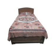 Mogul Boho Bedspread Indian Bedding Cotton Bedcover Twin Size