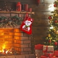 thumbnail image 5 of Festive Knitted Stocking Hangs For Holiday Mantle Ornament Traditional Xmas Celebration, 5 of 5