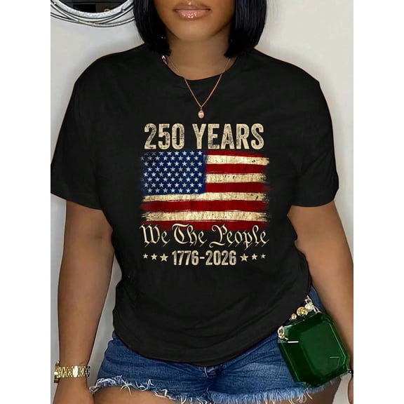 American Flag 250th Anniversary 1776 2026 T-Shirt