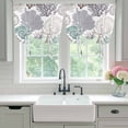 thumbnail image 4 of Coastal Coral Balloon Curtains for Living Room/French Door, Nautical Ocean Beach Conch Shells Starfish Tie Up Curtains 63 Inch Length Energy Saving Kitchen Curtains Shades for Windows 42"x63", 4 of 8