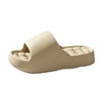 thumbnail image 2 of Men's Shower Slippers Non-Slip Bathroom Sandals with Drainage Holes, Quick Dry EVA Pool Slides for Home Gym Spa, Lightweight Anti-Slip Bath Shoes (Khaki, 44), 2 of 3