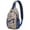 Geometric Boho, variant on Geometric Boho Chic Travel Sling Backpack Lightweight and Durable, Fashionable Crossbody Shoulder Daypack for Hiking