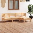 thumbnail image 1 of vidaXL 4 Piece Garden Lounge Set Solid Pinewood, 1 of 5