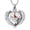 Red Cardinal-Silver, variant on Red Cardinal /Wings Heart Shape Urn Necklace for Ashes Keepsake Memorial Heart Urn Locket for Human/Pet Cremation Jewelry