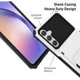 thumbnail image 4 of Wallet Case for Samsung Galaxy A54 5G Case with 4-Card Credit Card Holder Slot Shockproof Cover Hybrid Heavy Duty Protection Armor Phone Case Compatible with Samsung Galaxy A54-White, 4 of 10