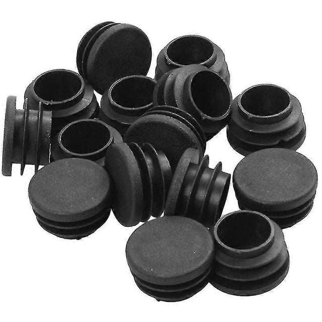 Paquete de 24 tapones para patas de mesa y silla de 22 mm de diámetro, cubierta de plástico redonda con rosca insertada en el tubo para proteger la mesa.