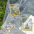 thumbnail image 4 of BNNG Glass Pressed Flower Frame Handmade, Floating Picture Frames for Pressed Flowers, Tabletop Artwork Photo Frames, Brass Desk Picture Frame for Home Office Plant Specimen, 4 of 5