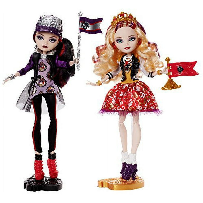 Ever After High School Spirit Apple White and Raven Queen Doll  (2-Pack)(Discontinued by manufacturer) 