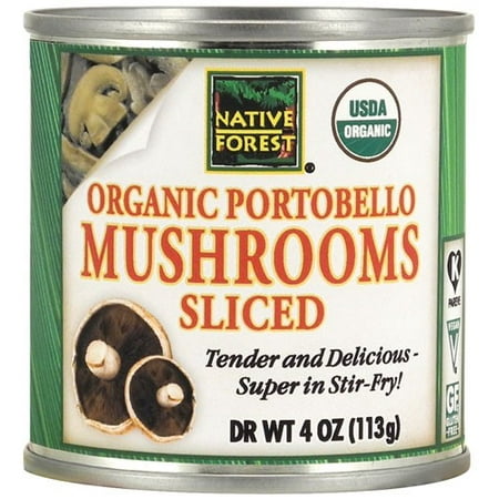 (6 Pack) Native Forest Portobello Mushrooms Sliced Organic, 4 (Best Way To Store Portobello Mushrooms)