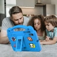 thumbnail image 4 of Kid Friendly Case Compatible for Walmart Onn 7 Inch Gen 4 2024 (Model:100135924) Shockproof Ultra Light Weight Convertible Handle Stand Cover (Blue), 4 of 5