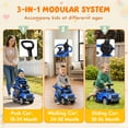 thumbnail image 2 of iYofe 3-in-1 Toddler Push Car for Ages 1-3, Licensed Ford F-150 Ride On Toy with Parent Handle, Safety Rail, Storage, Lights & Horn, Stroller Alternative Push Car for Toddlers 18-36 Months, Blue, 2 of 8