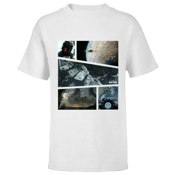 Star Wars The Mandalorian Season 3 Bo-Katan Gauntlet Battle - Short Sleeve T-Shirt for Kids - Customized-White