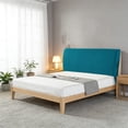 thumbnail image 6 of Eolstice Headboard Cover, Full Wrap Stretchable Dustproof Bed Protector Slipcover, Soft Padded Elastic Hem Design For 71 Inch Modern Solid Home Decor & Protection,Blue, 6 of 6