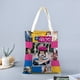 thumbnail image 2 of Carinha de Anjo Bolso de tela con estampado de lienzo para mujer, bolsa de compras reutilizable y estética, con cremallera interior, regalo para mujer, 35 × 40 cm., 2 of 6