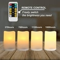 thumbnail image 2 of Wralwayslx Flameless LED Pillar Candles Rechargeable Flicker with Remote Control Max 1500 Hours, 2 of 7