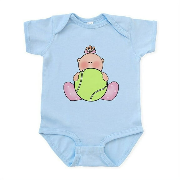 CafePress - Lil Tennis Baby Girl Infant Bodysuit - Baby Light Bodysuit, Size Newborn - 24 Months