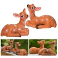 thumbnail image 6 of Hxoliqit Mini Fawn Personality Small Ornament Succulent Plant Bonsai Decoration Sika Deer Resin Craft Desk Decorations Mini Ornaments Desktop Ornament Plastic Ornaments, 6 of 8