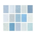 thumbnail image 4 of 15 piezas de papel para álbumes de recortes, papel texturizado, suministros para diarios, papelería, papel decorativo, papel especial para escribir y Azul, 4 of 7