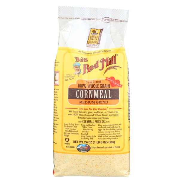 Bob's Red Mill Medium Grind Cornmeal 24 oz Case of 4 Walmart