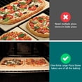 thumbnail image 5 of Extra Large Pizza Stone 22" X 14" Rectangular Grilling/baking 22 Inch Industrial Commercial Home Oven Ideal For Grilling Baking Several Pizzas Bread, 5 of 7