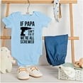 thumbnail image 3 of Papa Can't Fix It We're All Screwed Romper Boys or Girls Infant Baby Brisco Brands NB, 3 of 6