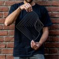 thumbnail image 4 of Square Wave the Mesmerizing Kinetic Wind Spinner Magical Calming Art Piece, 4 of 5