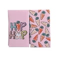 thumbnail image 2 of Festive Rabbit Design Kitchen Towels, Highly Absorbent Dishcloths With Durable Polyester Material, for Holiday Decor and Cleaning, Multi-color, 2 of 6