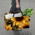 thumbnail image 7 of Sunflower seamless printing Reusable Large Capacity Foldable Grocery Bags and Shopping Baskets made with Oxford Cloth, 7 of 7