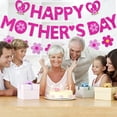 thumbnail image 1 of Lubelski 1 Set Party Banner Delicate Reusable Paper Art Happy Mothers Day Hanging Flag Banner with Ribbon Scene Layout Prop, 1 of 8