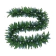 thumbnail image 2 of PONPRNGY Christmas 108IN Green Wreath and Garland Artificial Faux Greenery Norfolk Pine for Holiday Indoor Mantle Decor, 2 of 9
