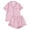 C-Pink, variant on Pajamas Set for Women Soft Shorts Pjs Set with Heart Print Short Sleeve Tops Sleepwear Homewear