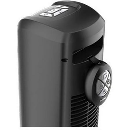 Lasko - Oscillating Tower Fan with Remote Control - Black and Silver