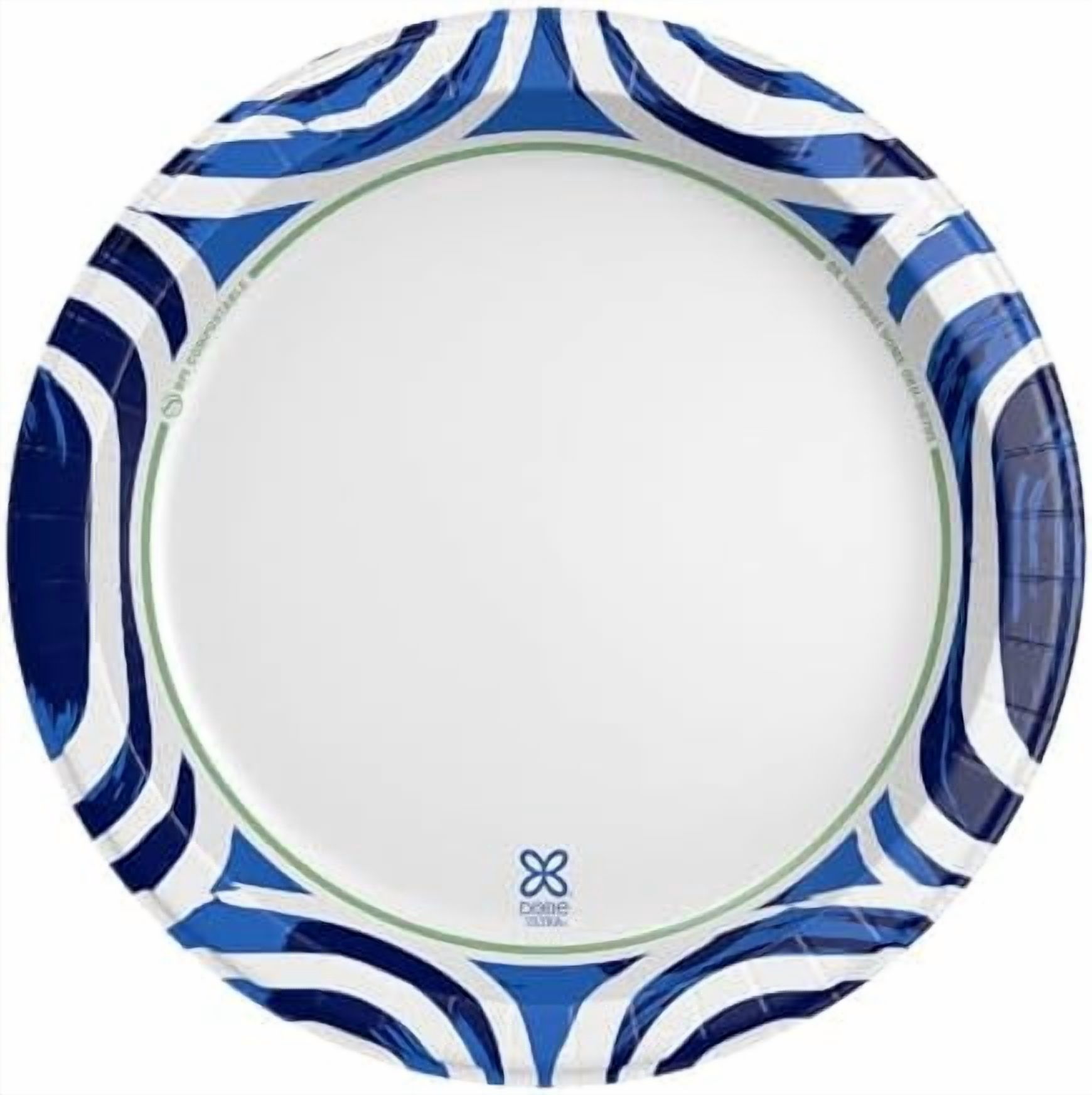Ultra, Large Paper Plates, 10 Inch, 172 Count (4 packs of 43 plates), 3X Stronger*, Heavy Duty, Microwave-Safe, Soak-Proof, Cut Resistant, Disposable Plates For Heavy, Messy Meals