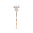 thumbnail image 3 of ANGARA IGI Certified Lab Grown 1 Ct Diamond Hidden Engagement Ring for Women in 14K Rose Gold (Size-6.4mm|Color-F-G|Clarity-VS) | April Birthstone, Anniversary, Jewelry Gift for Women | Diamond Ring, 3 of 4