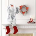 thumbnail image 3 of Santa Claus Snowman Ornamentos Colecciones, Colgante de la decoración de árboles de Navidad, Decoraciones de estatuas de Navidad, Pieza central de mes Lentejuelas astillas de 30 cm Yotijar Figuras de Santa Claus, 3 of 7